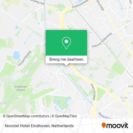 Novotel Hotel Eindhoven kaart