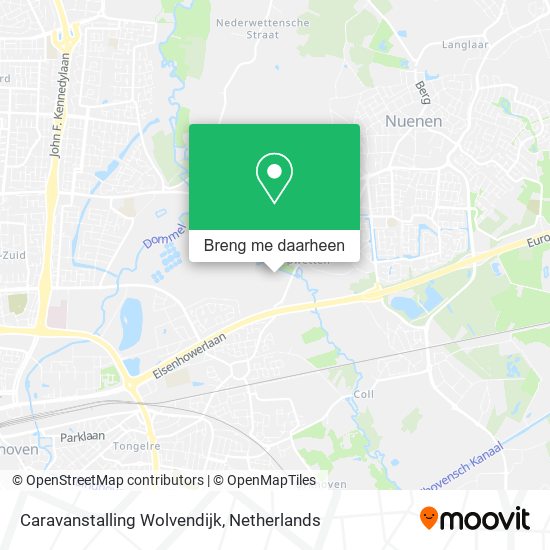 Caravanstalling Wolvendijk kaart