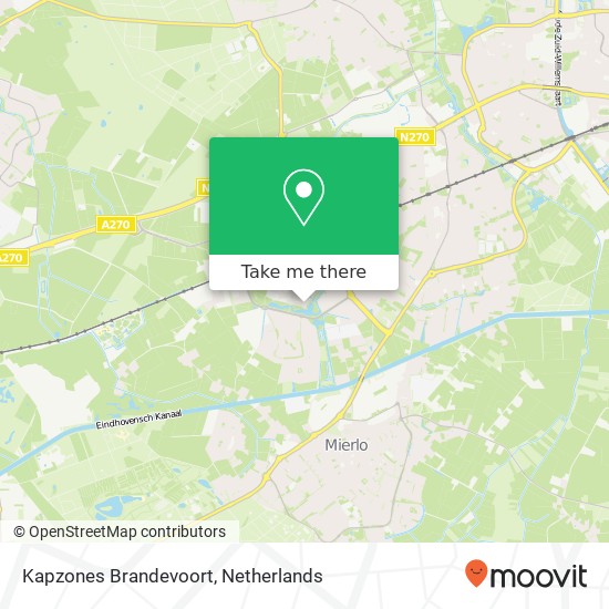 Kapzones Brandevoort kaart