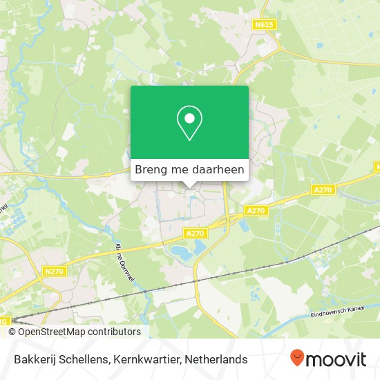 Bakkerij Schellens, Kernkwartier kaart