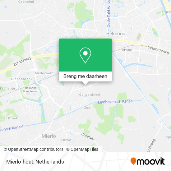 Mierlo-hout kaart