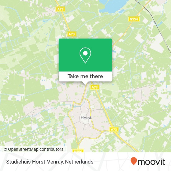Studiehuis Horst-Venray kaart