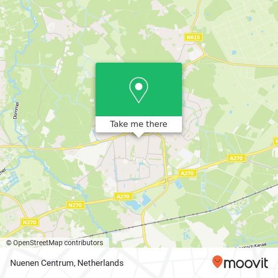 Nuenen Centrum kaart