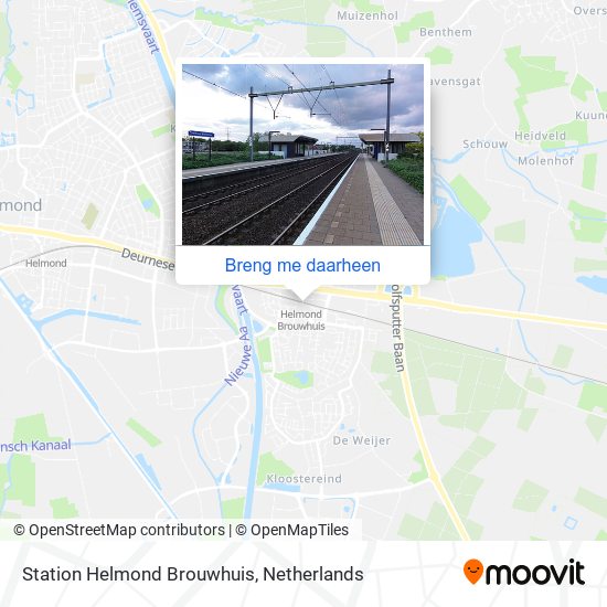 Station Helmond Brouwhuis kaart