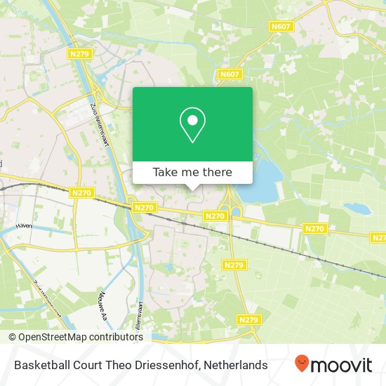 Basketball Court Theo Driessenhof kaart