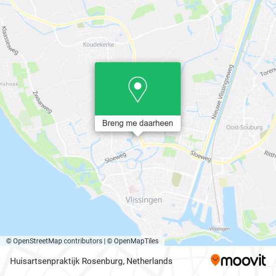Huisartsenpraktijk Rosenburg kaart