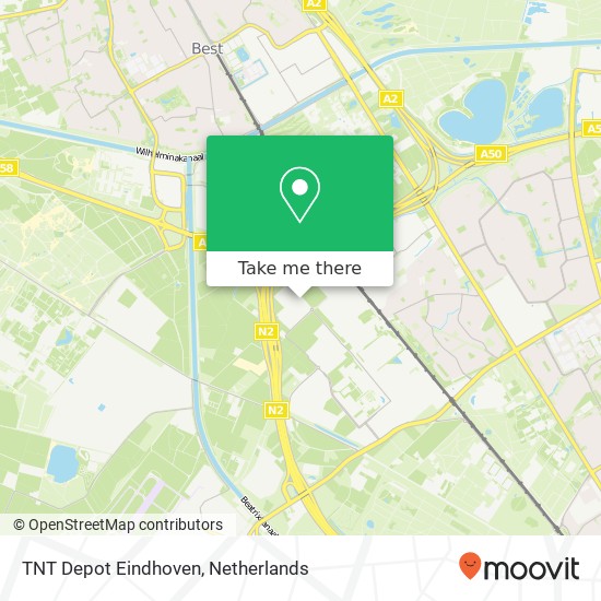 TNT Depot Eindhoven kaart