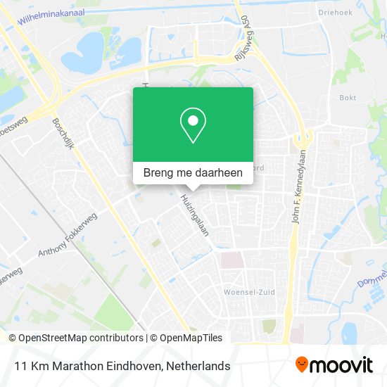 11 Km Marathon Eindhoven kaart