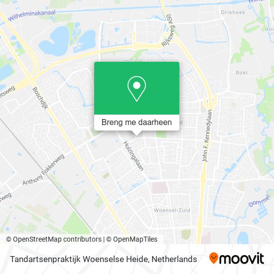 Tandartsenpraktijk Woenselse Heide kaart