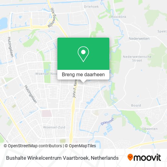 Bushalte Winkelcentrum Vaartbroek kaart