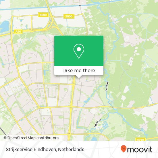 Strijkservice Eindhoven kaart