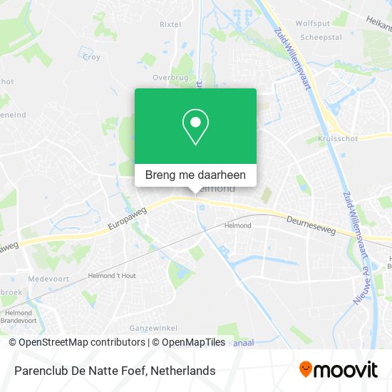 Parenclub De Natte Foef kaart
