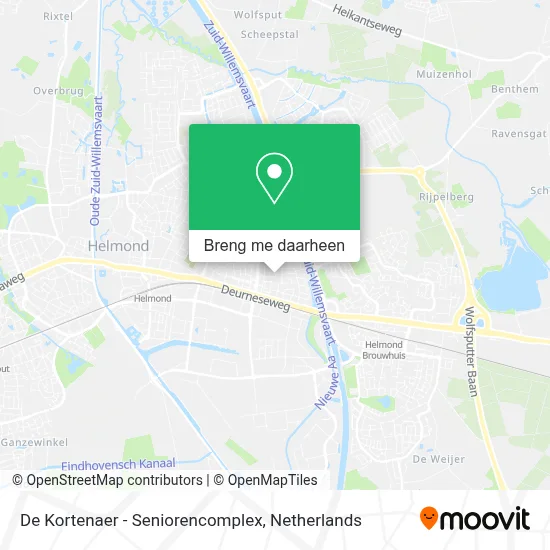 De Kortenaer - Seniorencomplex kaart