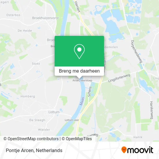 Pontje Arcen kaart