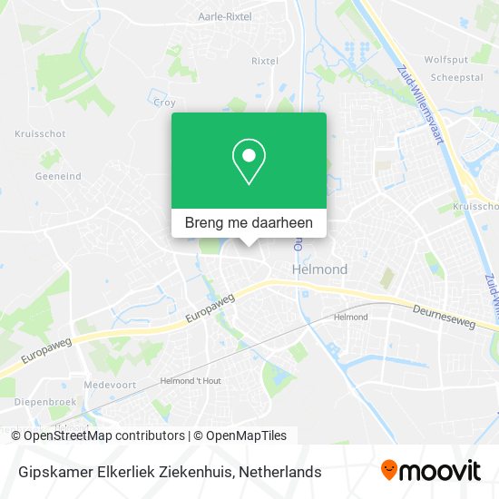 Gipskamer Elkerliek Ziekenhuis kaart