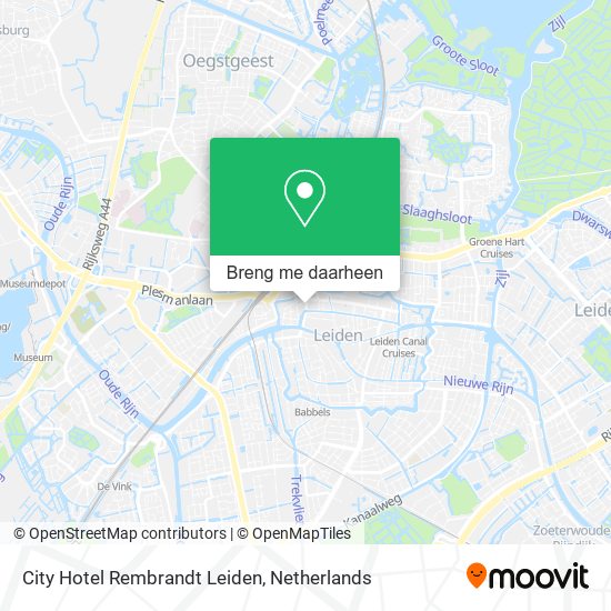 City Hotel Rembrandt Leiden kaart