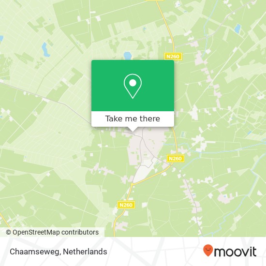 Chaamseweg kaart