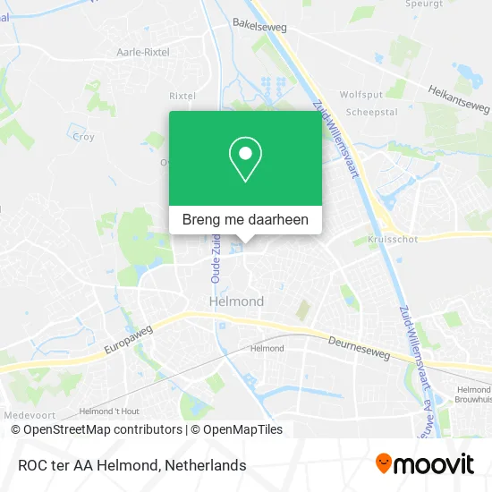 ROC ter AA Helmond kaart