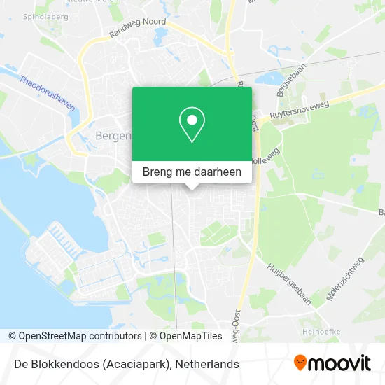 De Blokkendoos (Acaciapark) kaart