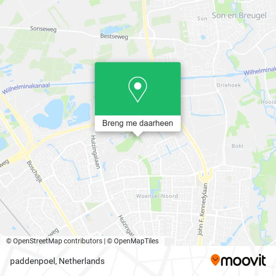 paddenpoel kaart