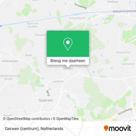 Gerwen (centrum) kaart