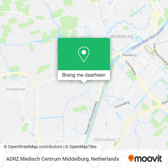 ADRZ Medisch Centrum Middelburg kaart