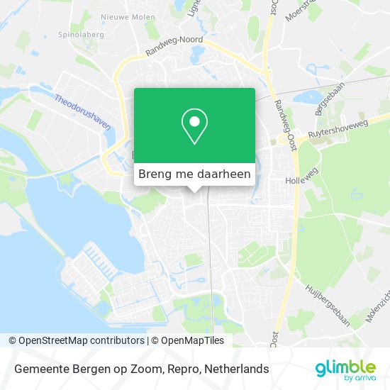 Gemeente Bergen op Zoom, Repro kaart
