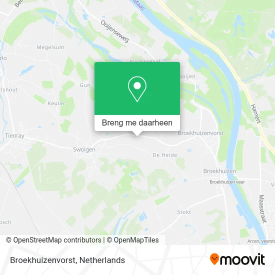 Broekhuizenvorst kaart