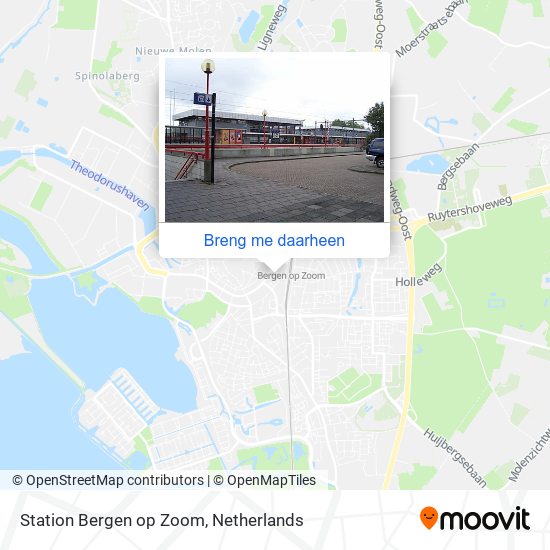 Station Bergen op Zoom kaart