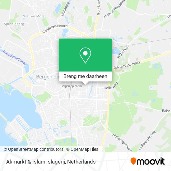 Akmarkt & Islam. slagerij kaart