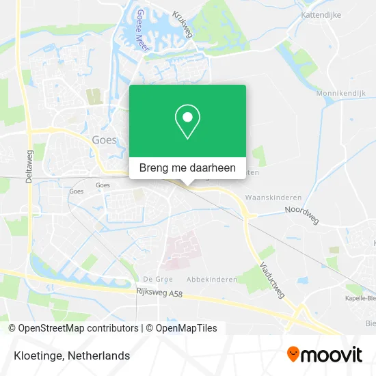 Kloetinge kaart