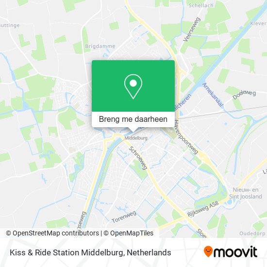 Kiss & Ride Station Middelburg kaart