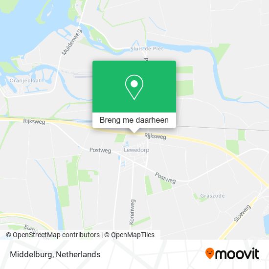 Middelburg kaart