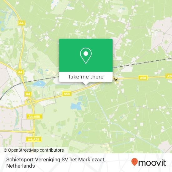 Schietsport Vereniging SV het Markiezaat kaart