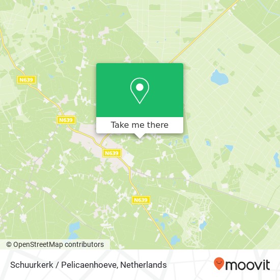 Schuurkerk / Pelicaenhoeve kaart