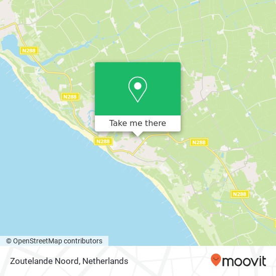 Zoutelande Noord kaart