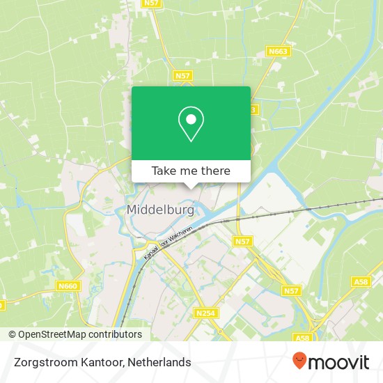 Zorgstroom Kantoor kaart