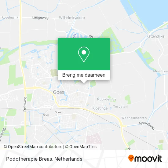 Podotherapie Breas kaart