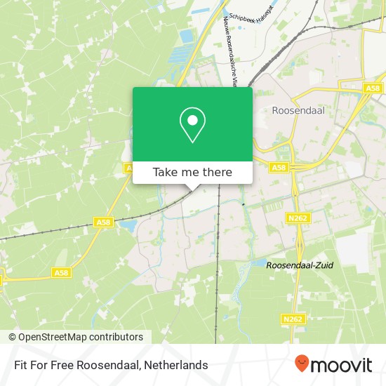 Fit For Free Roosendaal kaart