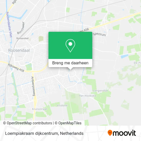 Loempiakraam dijkcentrum kaart