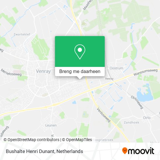 Bushalte Henri Dunant kaart