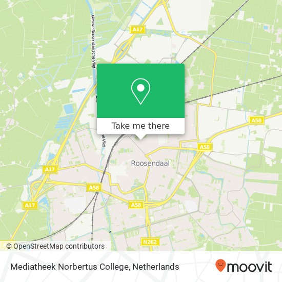 Mediatheek Norbertus College kaart