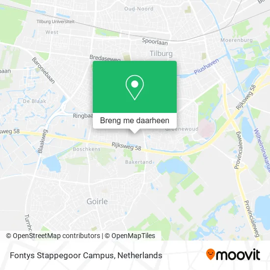 Fontys Stappegoor Campus kaart