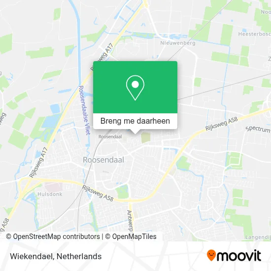 Wiekendael kaart