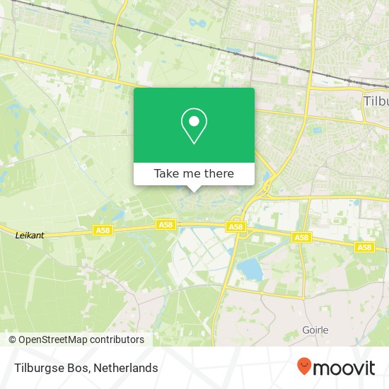 Tilburgse Bos kaart
