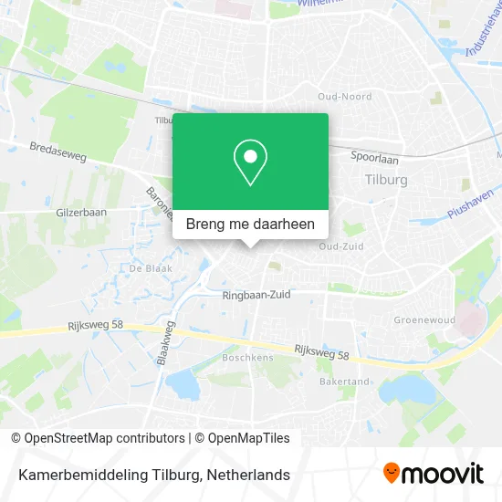 Kamerbemiddeling Tilburg kaart