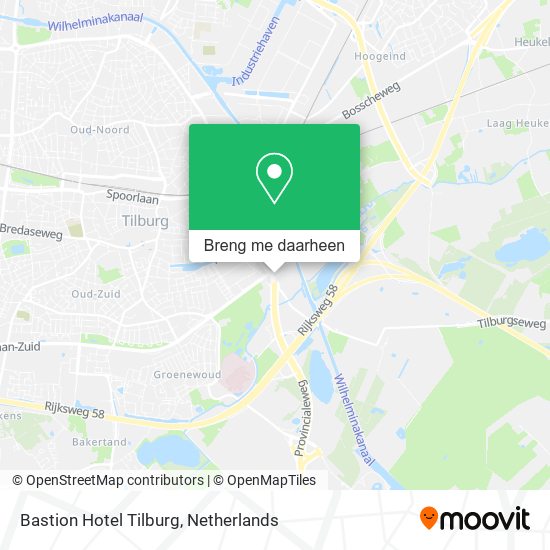 Bastion Hotel Tilburg kaart