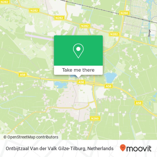 Ontbijtzaal Van der Valk Gilze-Tilburg kaart