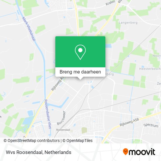 Wvs Roosendaal kaart