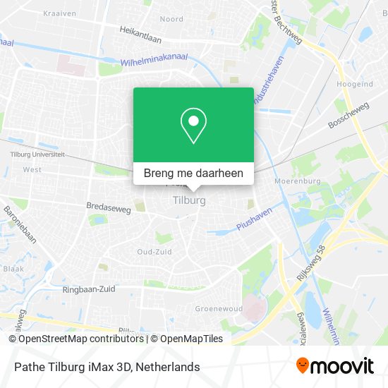 Pathe Tilburg iMax 3D kaart
